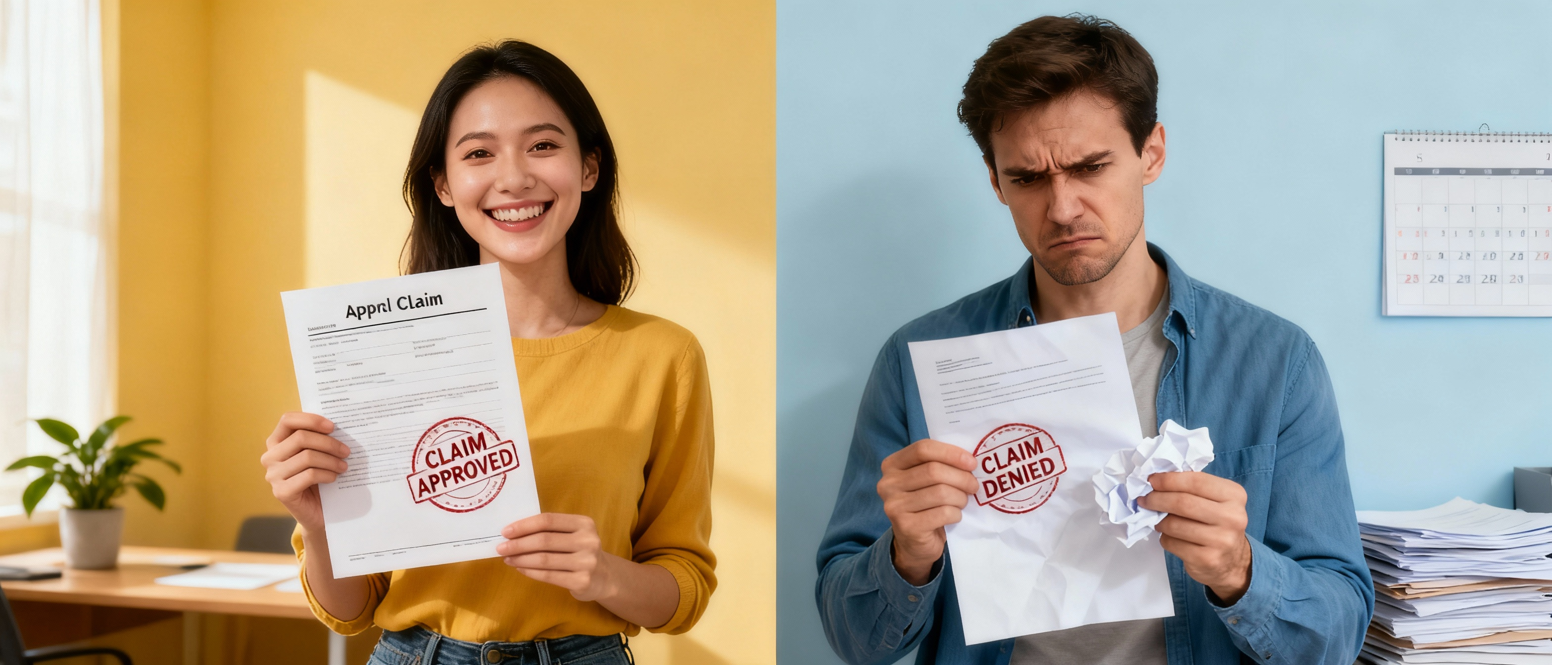 Exclusionary extended warranty claim approved versus stated component warranty claim denied showing coverage difference