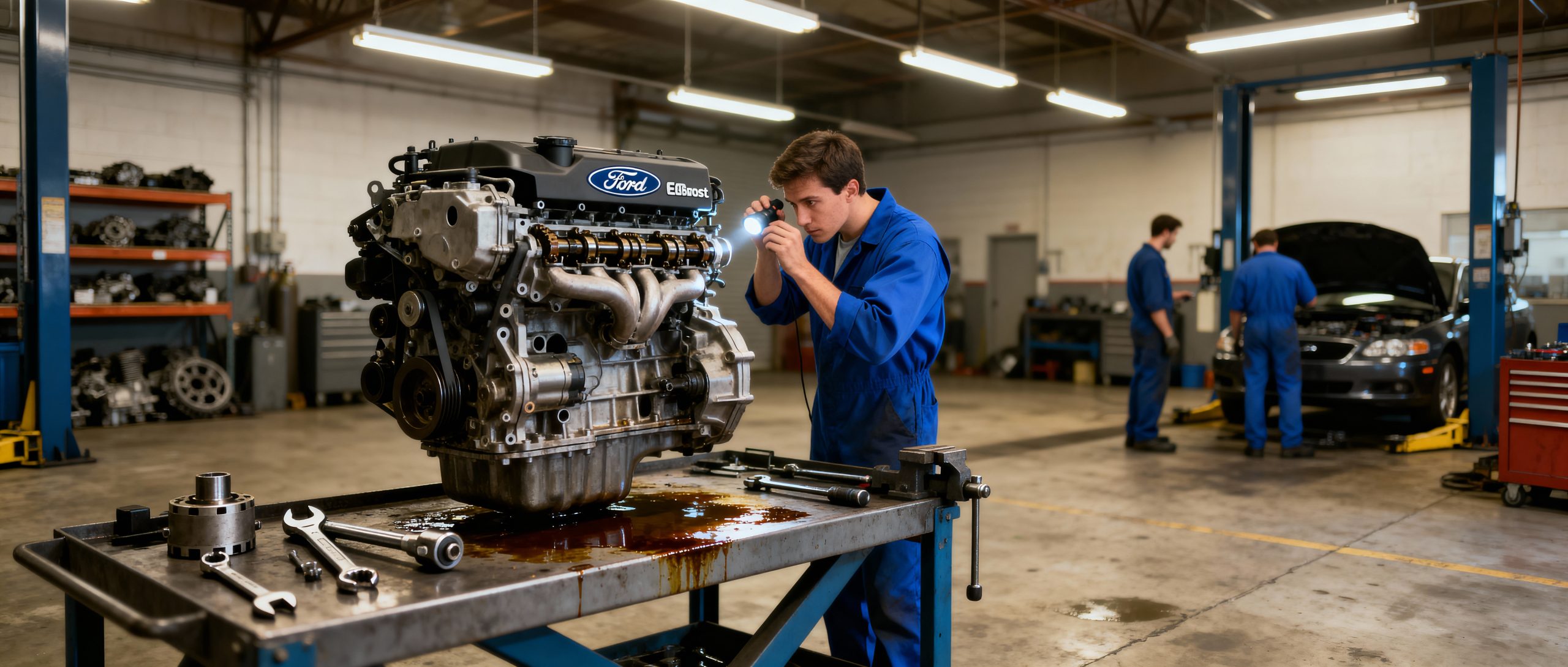 Ford F-150 EcoBoost engine repair covered when you buy extended warranty used Ford vehicles
