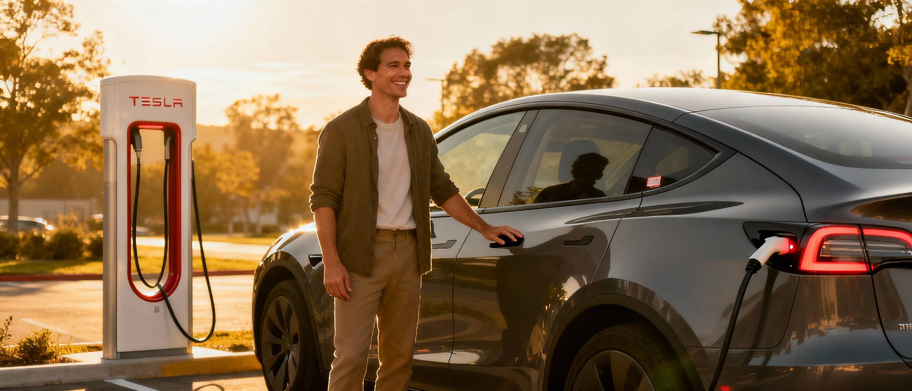 Happy Tesla owner with extended warranty protection for used Tesla Model 3 or Model Y