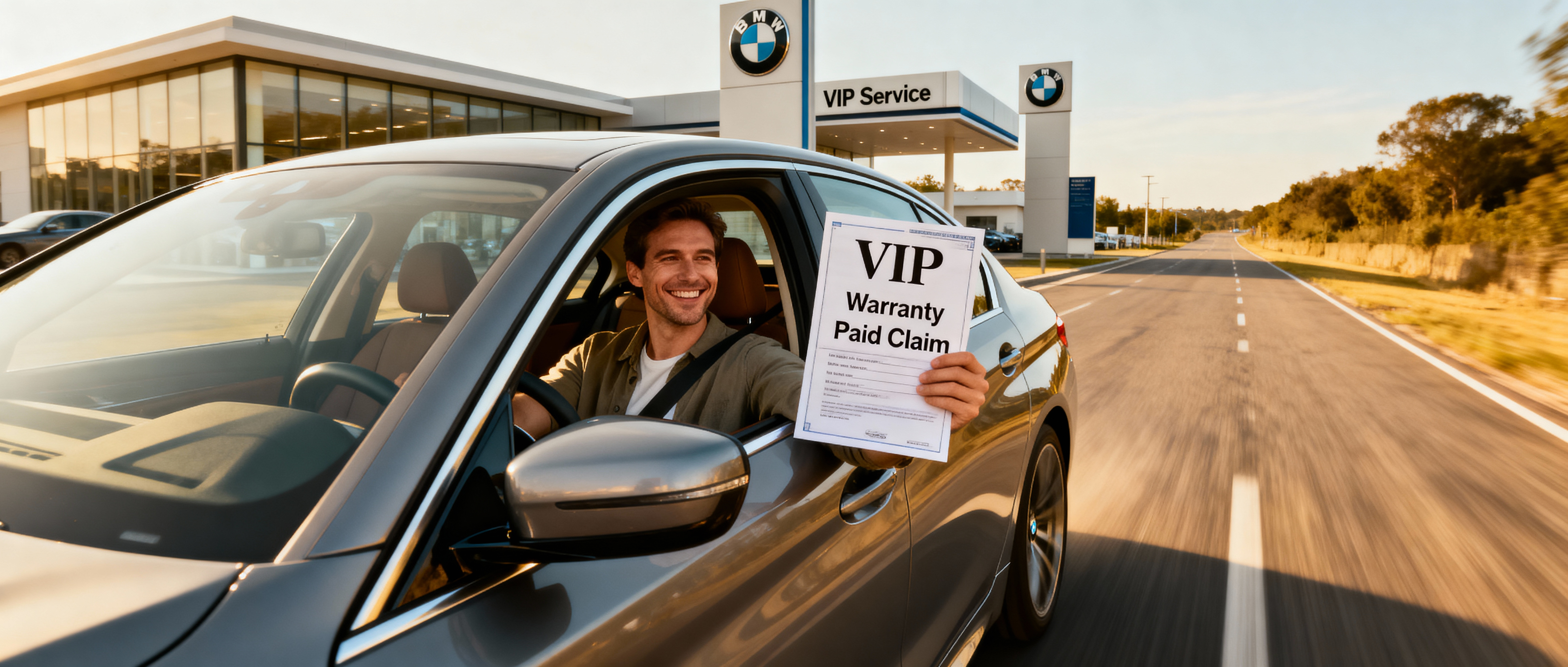 Satisfied used BMW owner with extended warranty claim approved and expensive repair completed