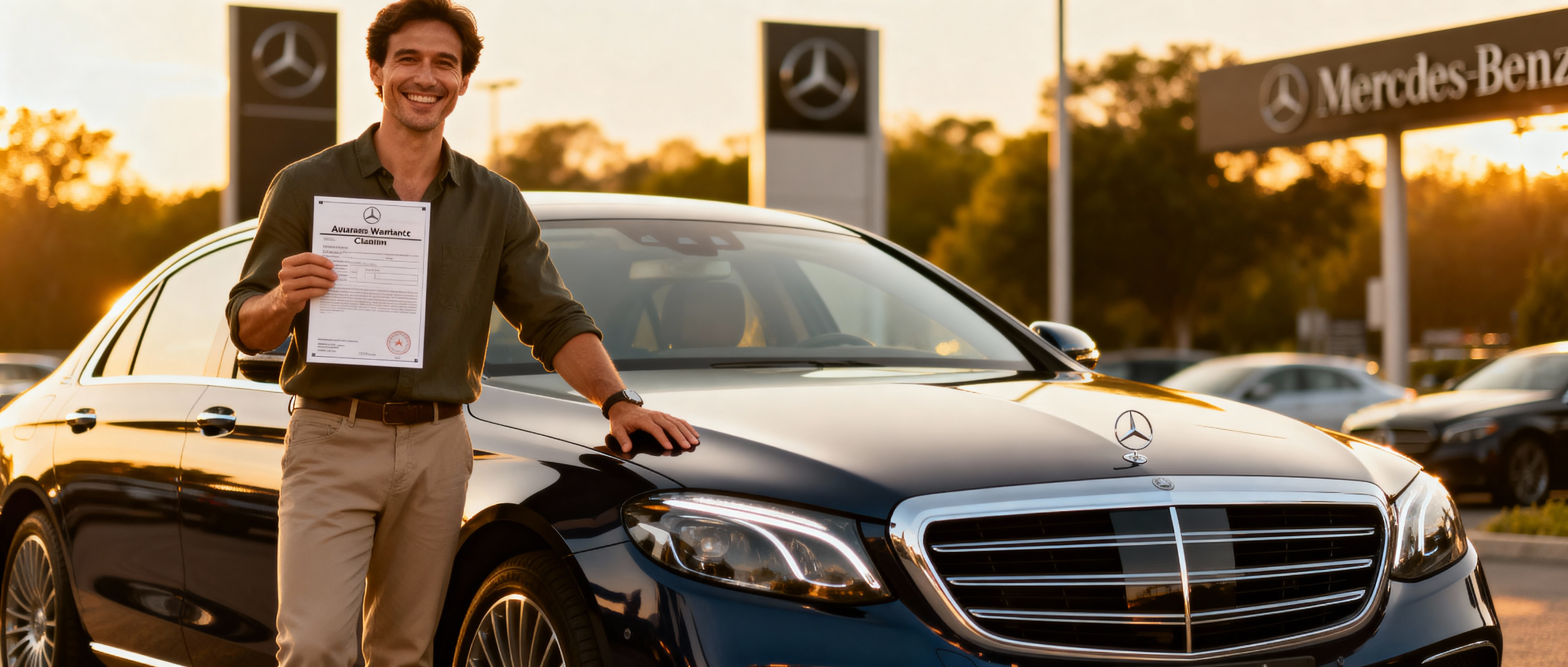 Satisfied used Mercedes owner with extended warranty claim approved and expensive AIRMATIC repair completed