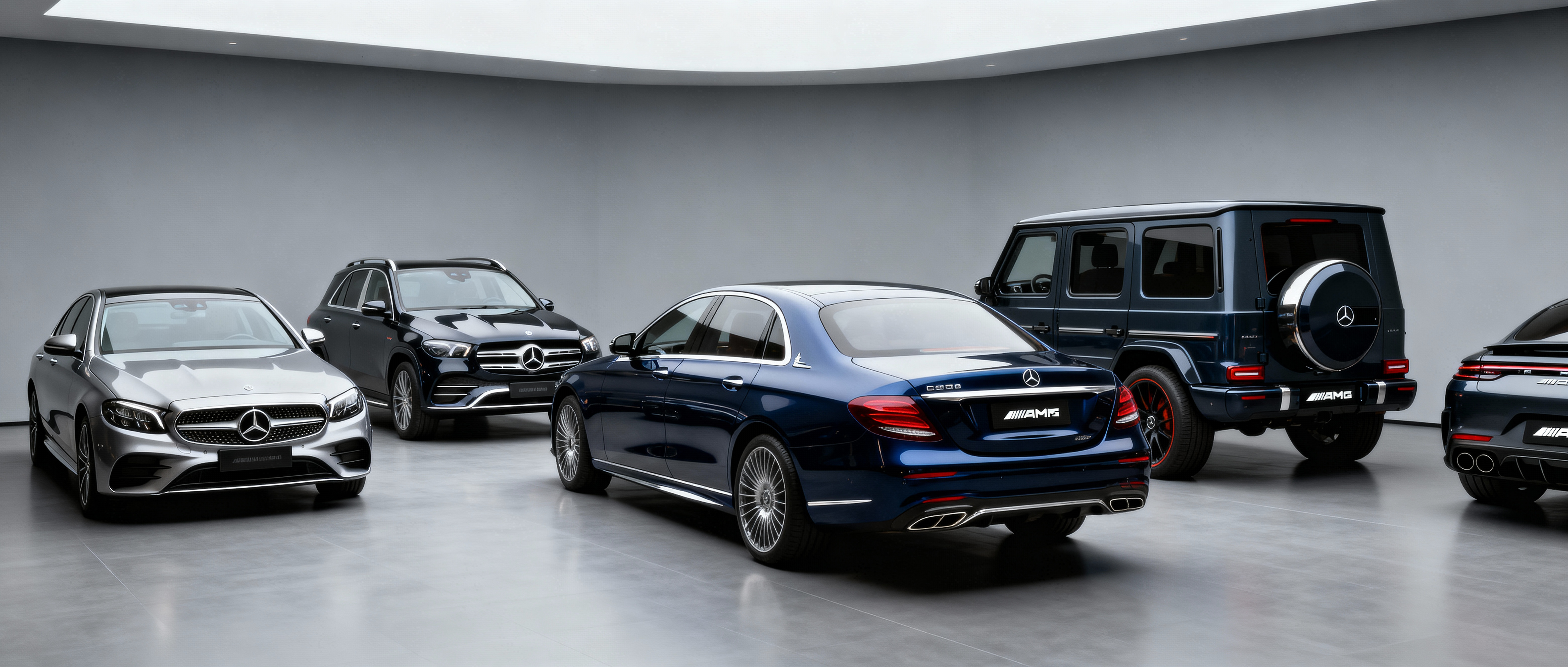 Popular used Mercedes models including C-Class E-Class and GLE eligible for extended warranty coverage